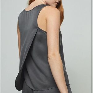 Lunya Washable Silk Set in grey size small includes tank and shorts